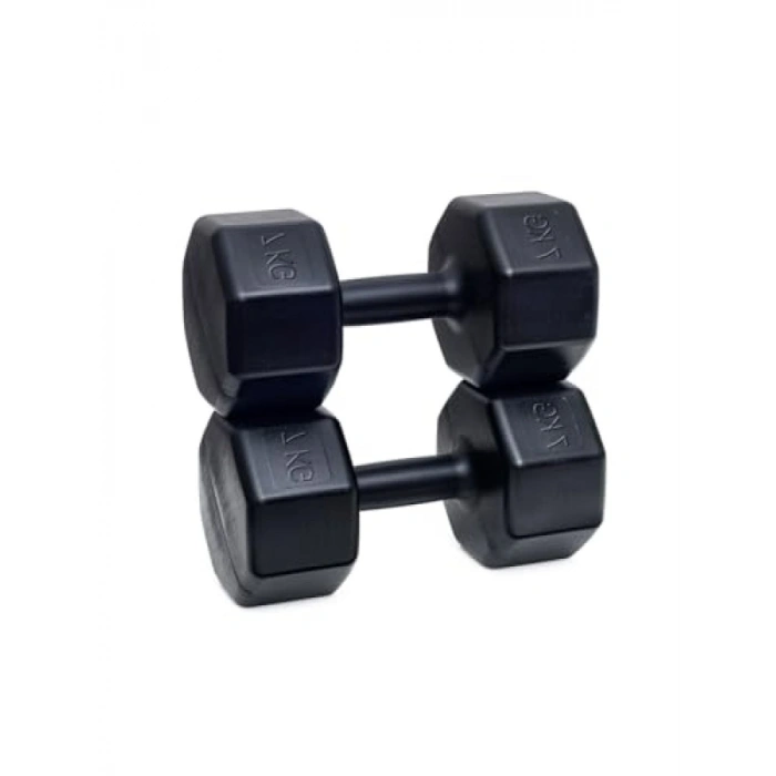 Siyah Spor Dambıl Seti (7 kg x 2 Adet)