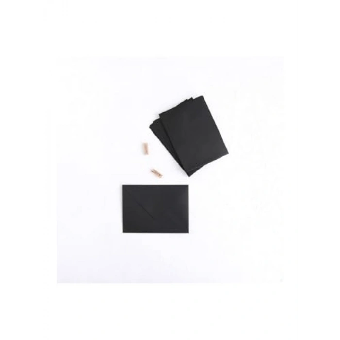 Siyah Standart Zarf - 13x18 cm (10 Adet)