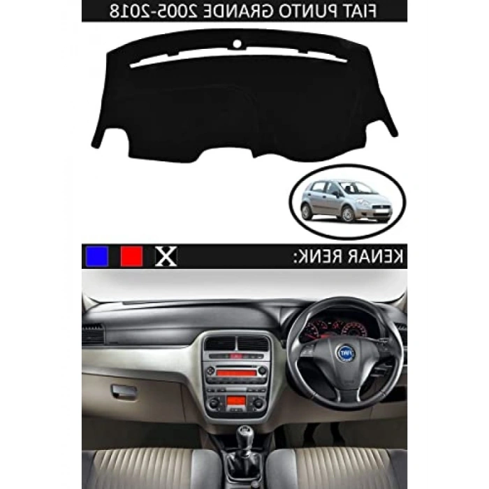 Siyah Torpido Koruma Halısı, Fiat Punto Grande Uyumlu