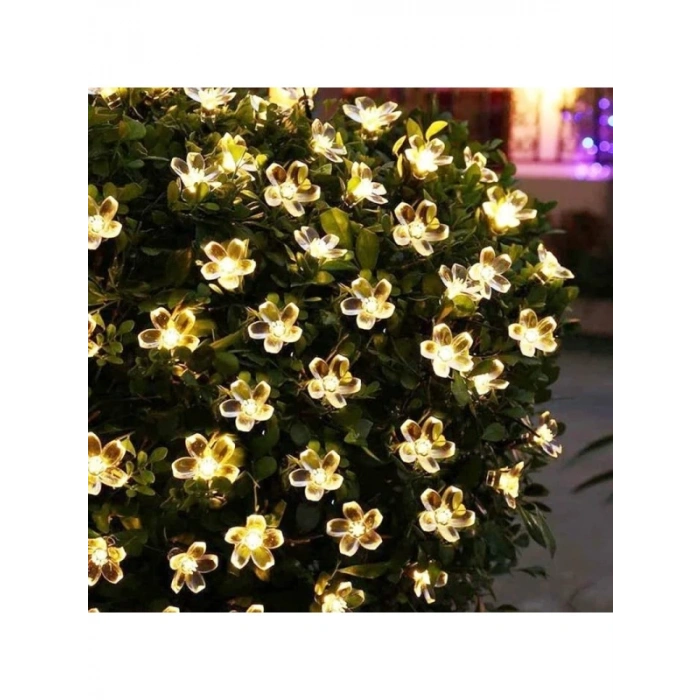Solar Güneş Enerjili 30 LED Çiçek Zinciri - Su Geçirmez