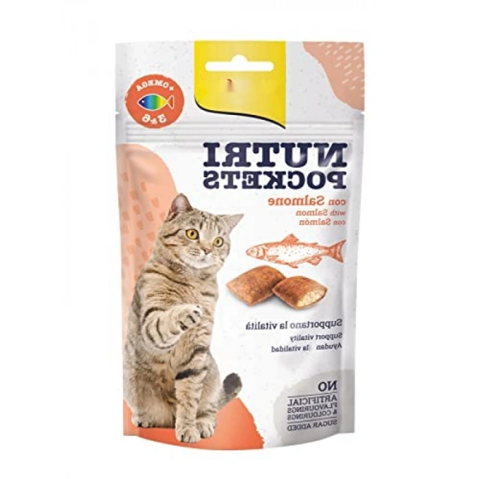 Somon Aromalı Omega 3&6 Takviyeli Kedi Ödülü, 60 Gr