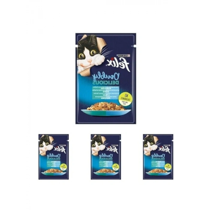 Somon & Sardalya Lezzetinde Kedi Yaş Mama 85 Gr 4lü Paket