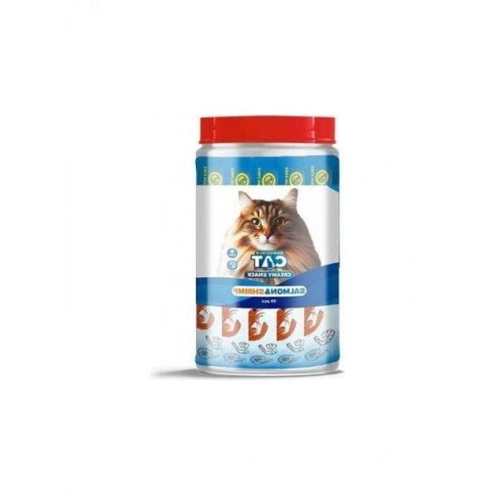 Somon ve Karides İçerikli Sıvı Kedi Ödülü, 30x15 gr