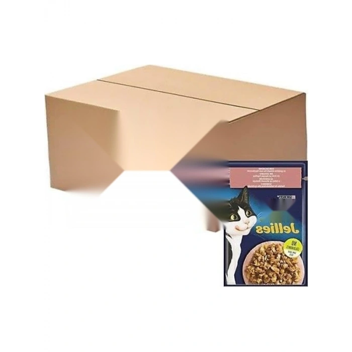 Somon ve Karidesli Kedi Yaş Mama (26 x 85 gr)
