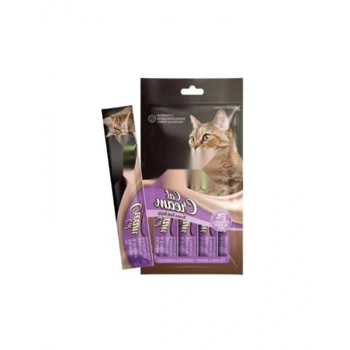Somon ve Karidesli Sıvı Kedi Ödül Maması, 15 gr x 4 Adet