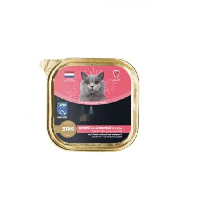 Somon ve Karidesli Yüksek Proteinli Kedi Konservesi 85 Gr