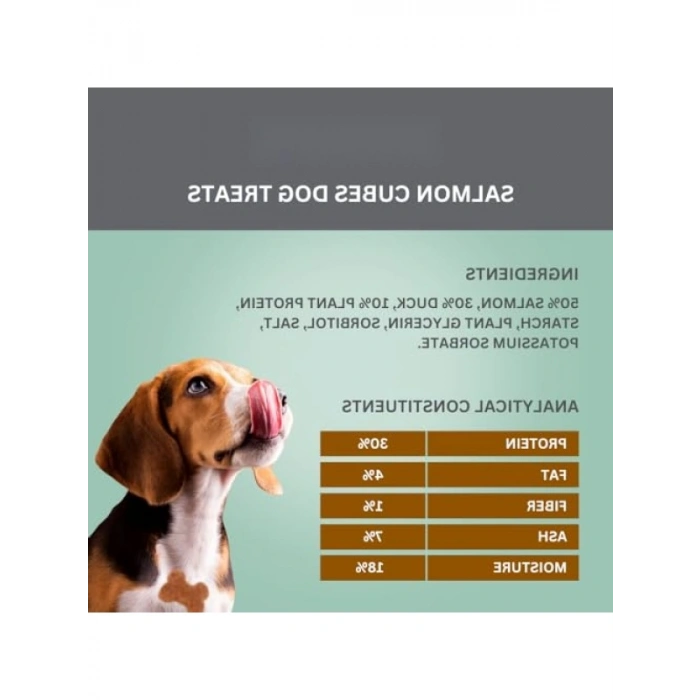 Somon ve Ördek Etli Köpek Ödül Küpleri - 80 gr