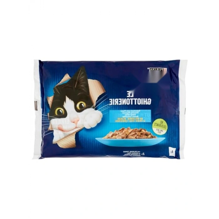 Somon ve Ton Balıklı Yetişkin Kedi Yaş Maması (4x85 gr)
