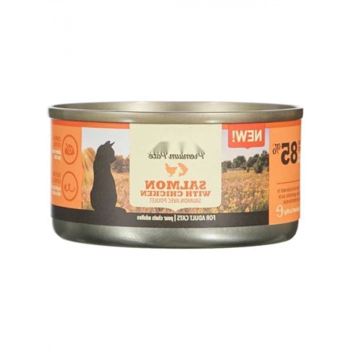 Somonlu ve Tavuklu Premium Pate Konserve Kedi Maması 85 gr
