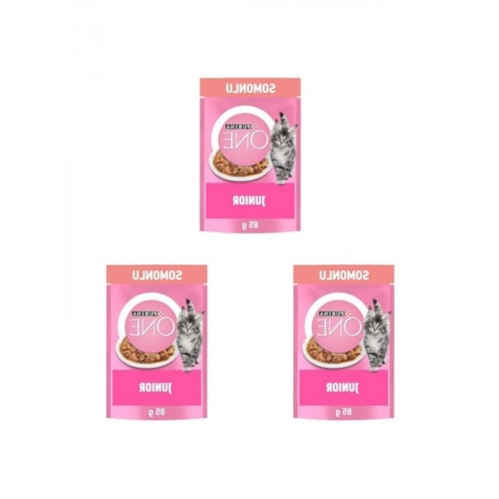 Somonlu Yavru Kediler İçin Yaş Mama 85 Gr (3 Paket)