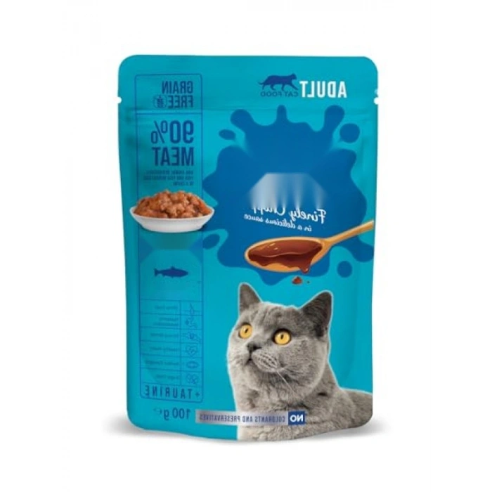 Somonlu Yetişkin Kedi Pouch Paketi - 100 Gr x 24 Adet