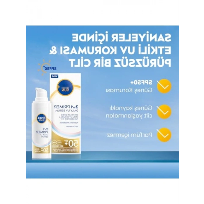 SPF50 Güneş Koruyucu Nemlendirici Serum 30 ml