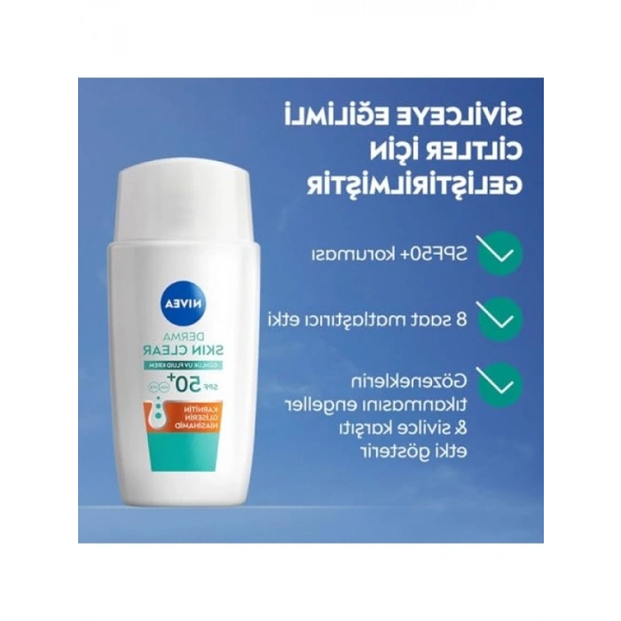 SPF50 Güneş Koruyucu Sivilce Karşıtı Yüz Kremi, 40 ml