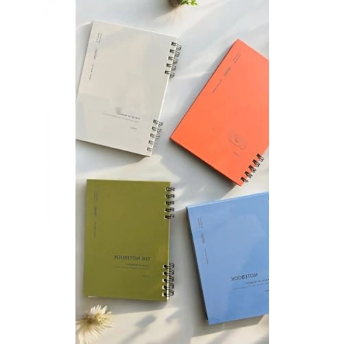 Spiralli A5 Çizgisiz Defter, 80 Yaprak, 4 Renk Seçeneği