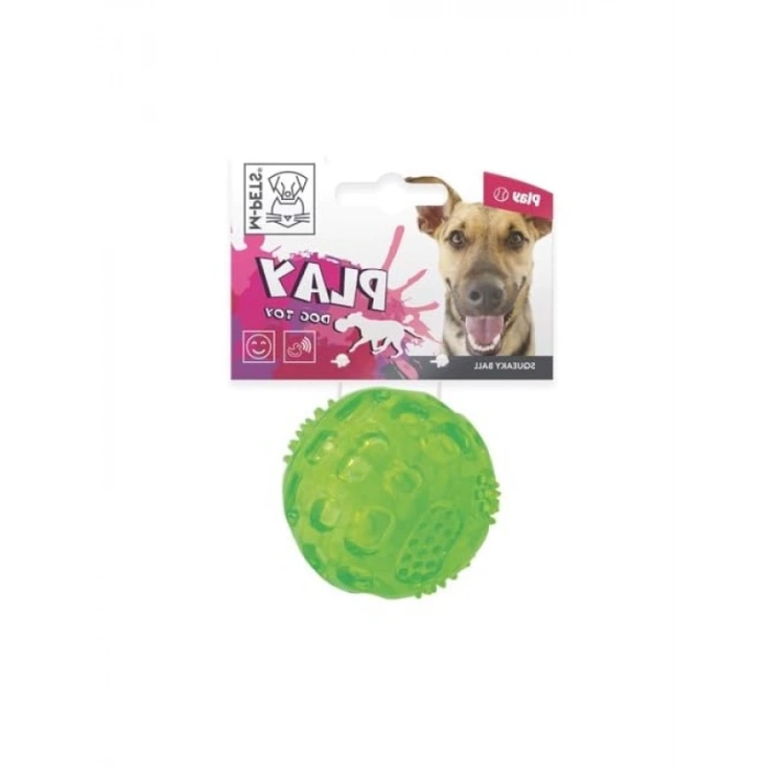 Squeaky Oyun Topu - Köpekler İçin Yeşil (6,3 cm)