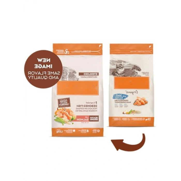 Sterilize Edilmiş Somon İçeren Kedi Maması - 1,25 kg