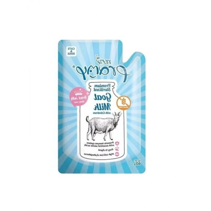 Sterilize Keçi Sütü, Kolostrum ve Arı Sütlü - 60 gr, Yavru Kedi ve Köpekler İçin