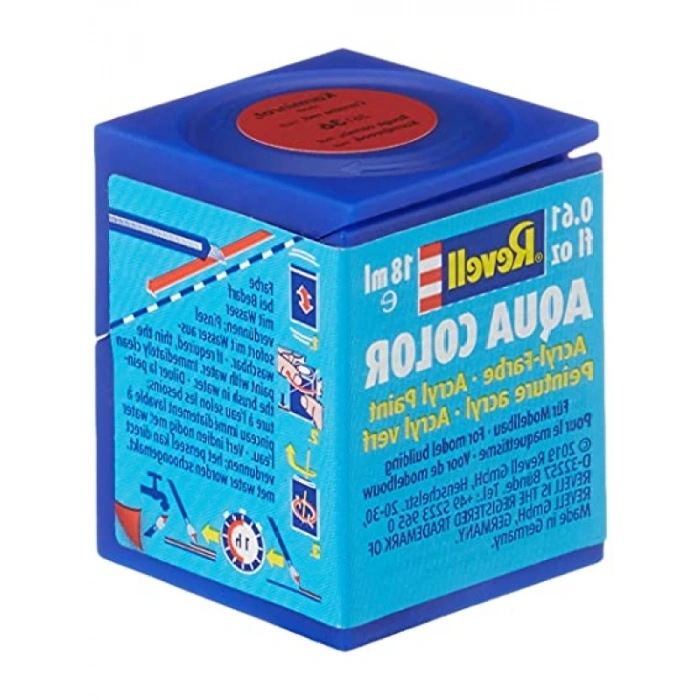 Su Bazlı Akrilik Maket Boyası - Karmen Kırmızısı Mat 18 Ml