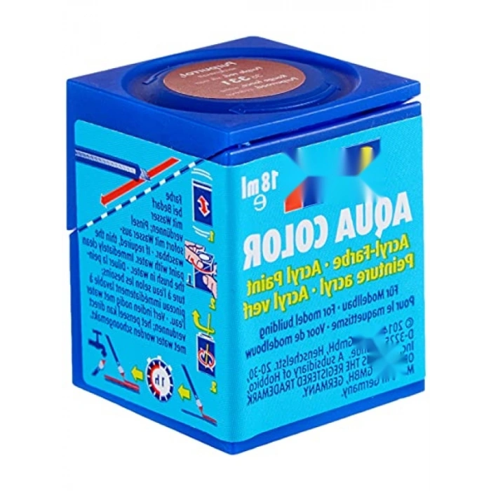 Su Bazlı Akrilik Maket Boyası - Mor Kırmızı İpek 18 Ml