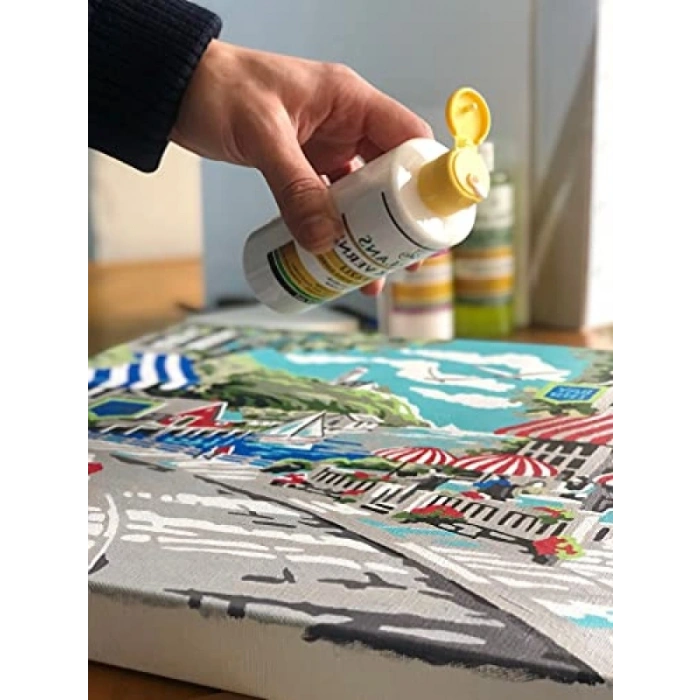 Su Bazlı Parlak Vernik, 100 ml - Akrilik ve Yağlı Boya Koruyucu