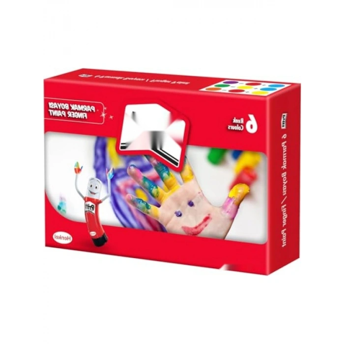 Su Bazlı Parmak Boyaları - Yaratıcı Oyun İçin 6 Renk
