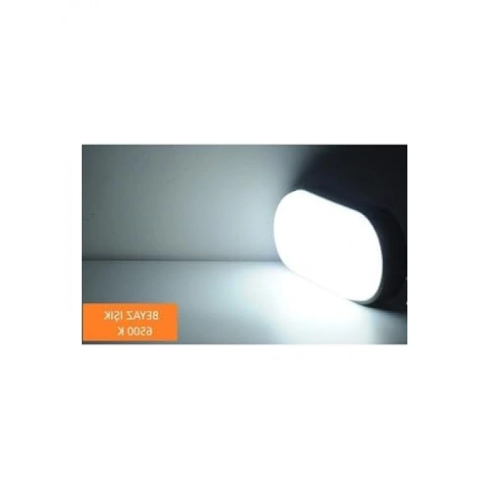 Su Geçirmez 15W Oval Duvar Lambası - Beyaz Işık, 1500 Lümen