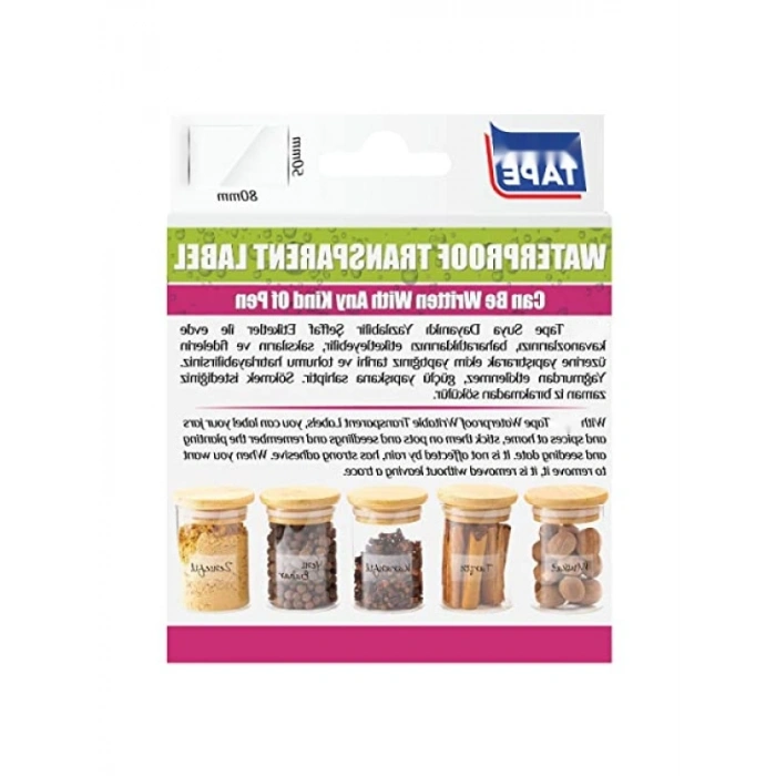 Su Geçirmez Etiketler - 30lu Paket ile Uzun Süreli Kullanım