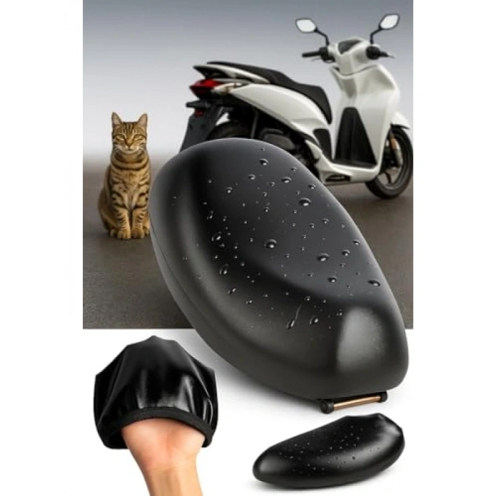 Su Geçirmez Motosiklet Sele Kılıfı, Siyah
