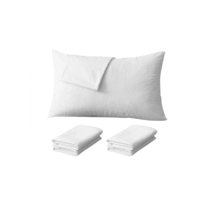 Su Geçirmez Yastık Alezi - 2li Set, %100 Pamuk, 50x70 cm