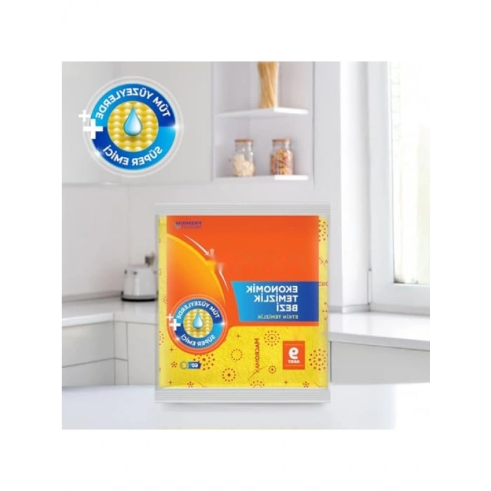 Süper Emici Çok Amaçlı Temizlik Bezi 9lu Mega Paket