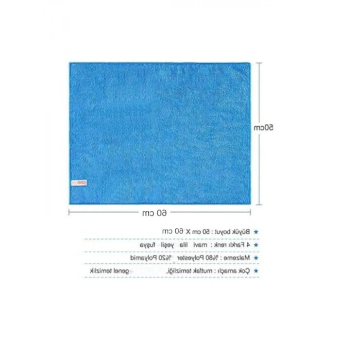 Süper Emici Mikrofiber Bez - 50x60 cm