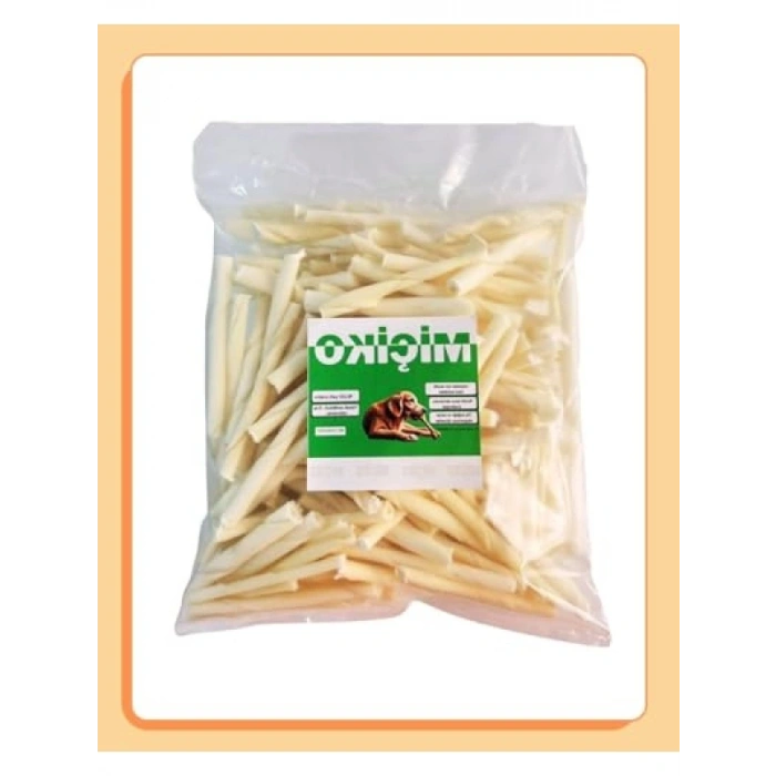 Sütlü Kırık Burgu Çubuk Çiğneme Kemiği - 500 Gr