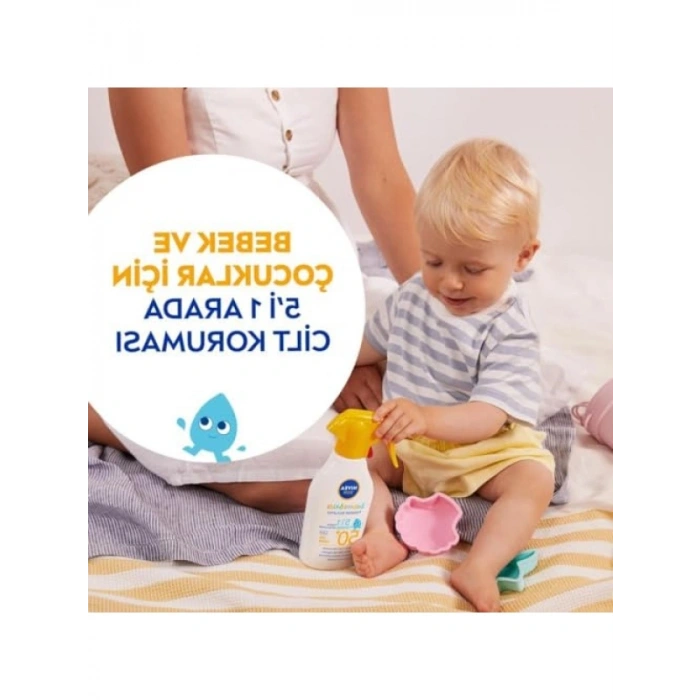 Suya Dayanıklı Bebek ve Çocuk Güneş Koruyucu Roll-On SPF 50+