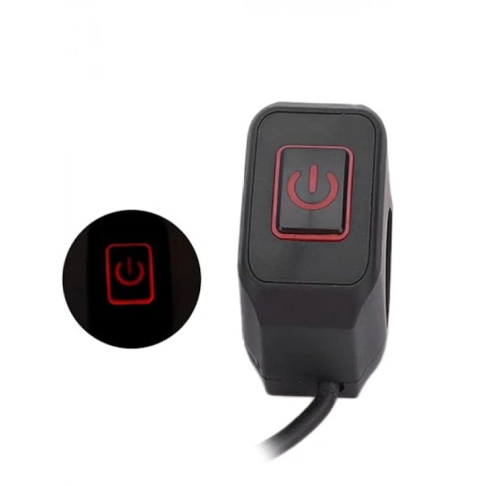 Suya Dayanıklı Motosiklet Gidon Aç Kapa Anahtarı - 22 mm