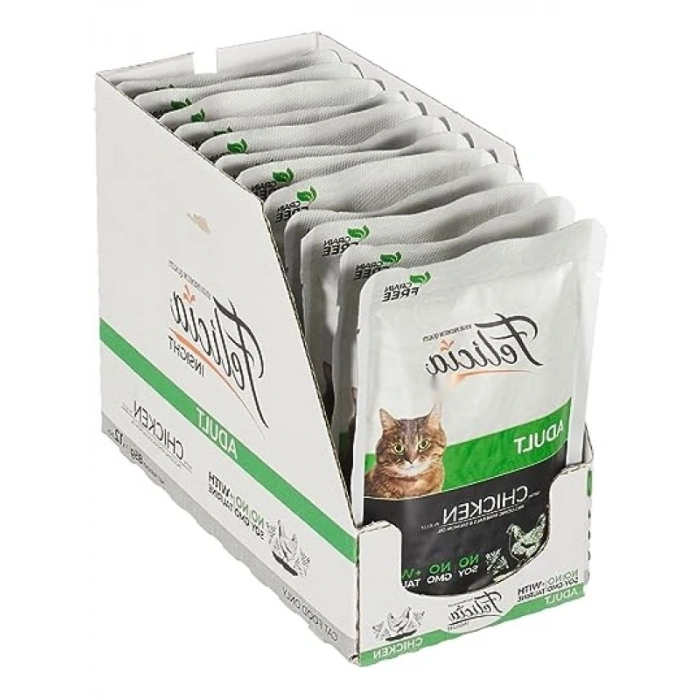 Tahılsız Tavuklu Yaş Kedi Maması (12 x 85 Gr)