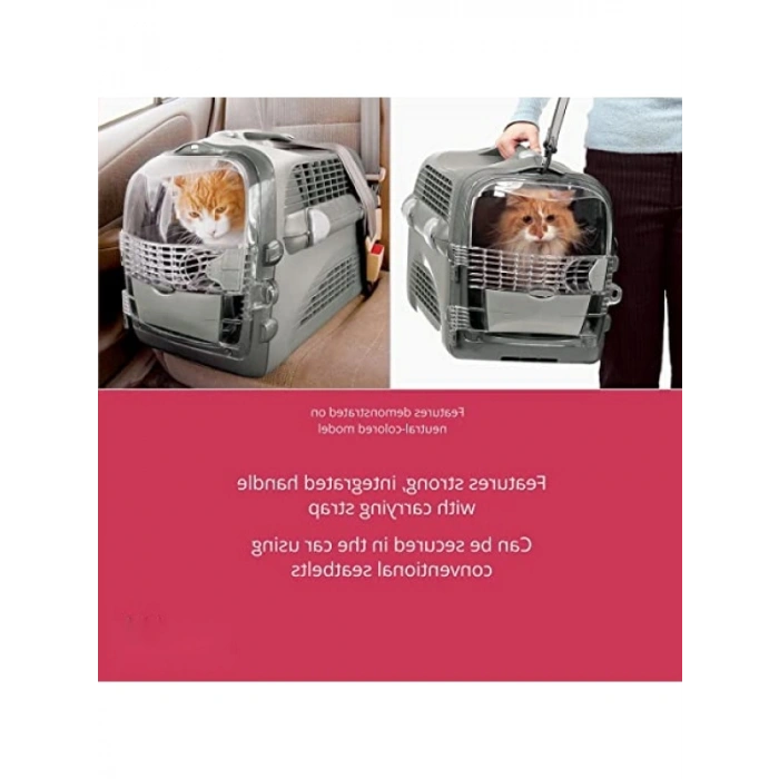 Taşıma Çantası - Kırmızı Renkli Kedi ve Köpek İçin