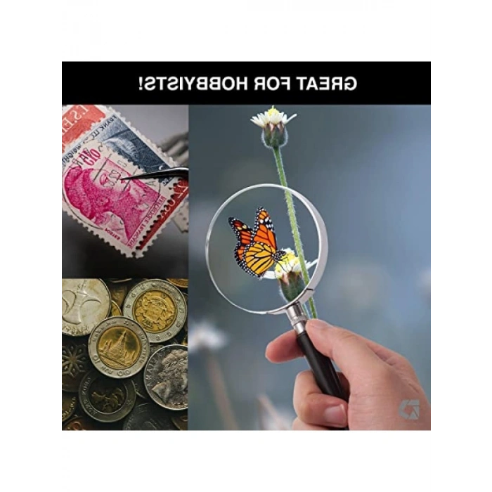 Taşınabilir Büyüteç - 3X Büyütmeli, Kompakt Tasarım