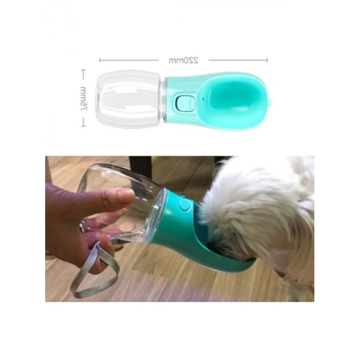 Taşınabilir Evcil Hayvan Suluğu - Kilitlenebilir, Sızdırmaz, 350 ml Kapasite
