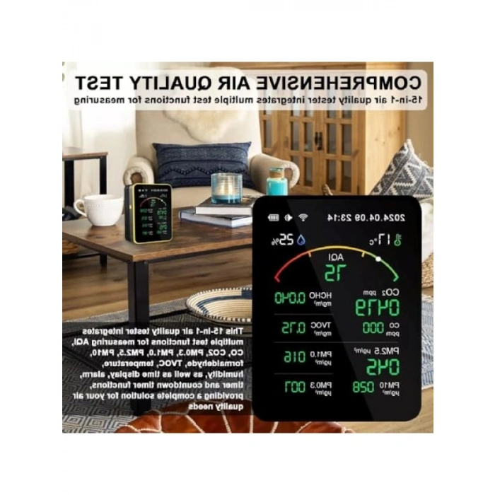 Taşınabilir Hava Kalitesi Ölçüm Cihazı - 15li Sensör
