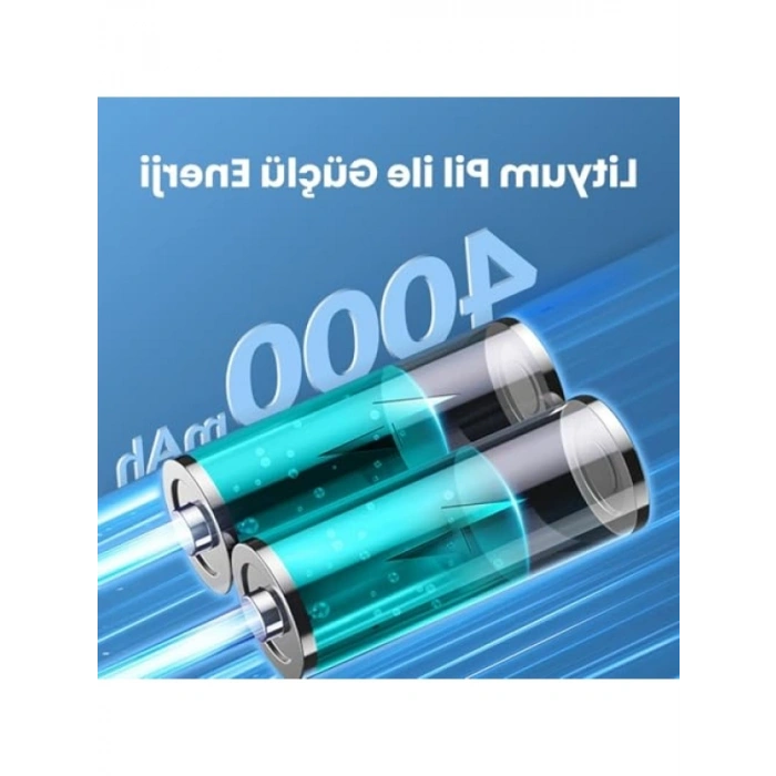 Taşınabilir Hava Pompası 150PSI - 4000mAh, LED Lamba ve LCD Ekranlı
