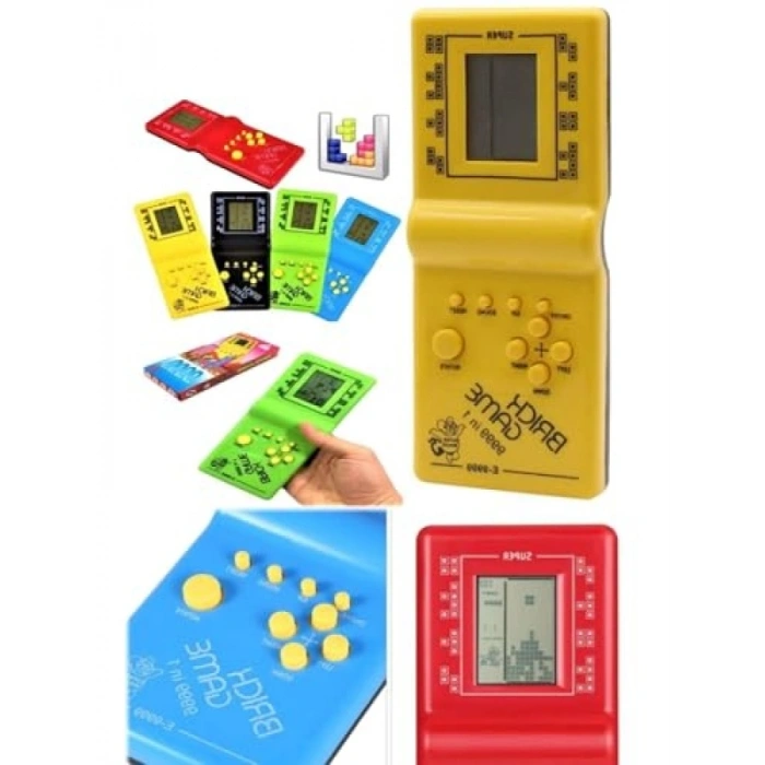 Taşınabilir Retro Oyun Konsolu – Nostaljik Tetris El Atari, Pilli ve Hafif