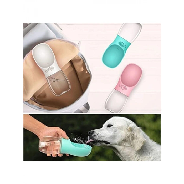 Taşınabilir Su Seyahat Suluğu - 350 ML Kapasiteli Ergonomik Tasarım (Pembe)