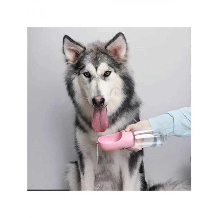 Taşınabilir Su Seyahat Suluğu - 350 ML Kapasiteli Ergonomik Tasarım (Pembe)