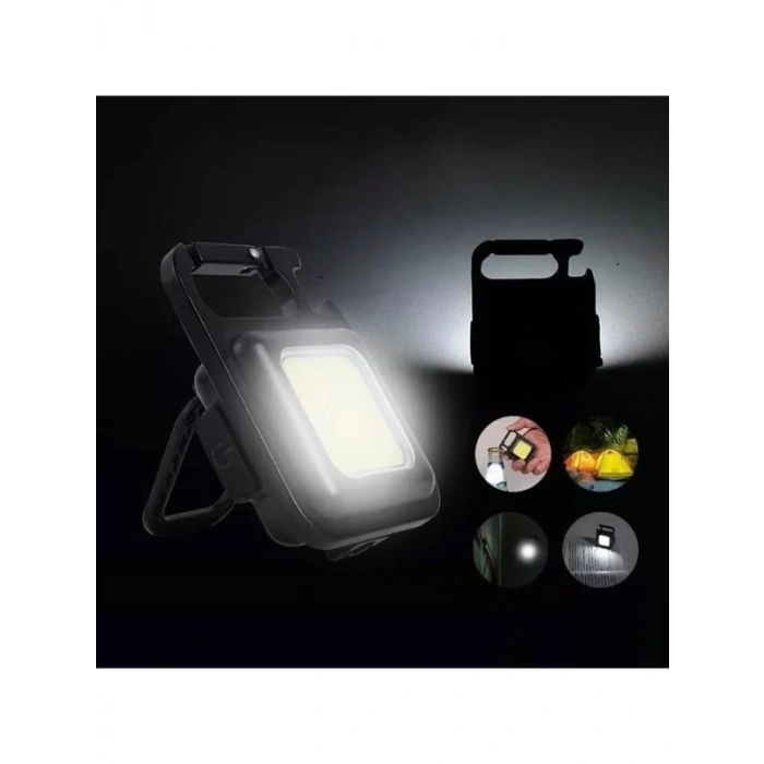 Taşınabilir Suya Dayanıklı COB LED Anahtarlık Fener