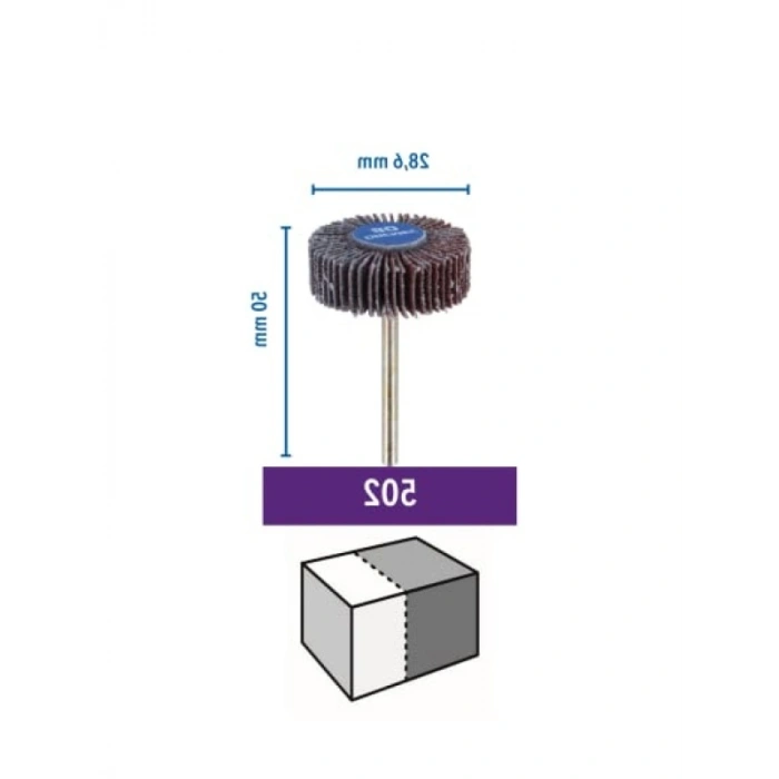 Taşlama Diski, 80 Kumlu, 4.8 mm, En Küçük Boyutlu