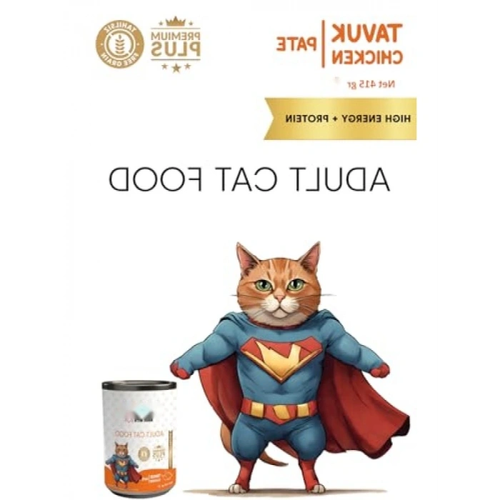 Tavuk Etli Konserve Yaş Mama, 415 gr x 12 Adet