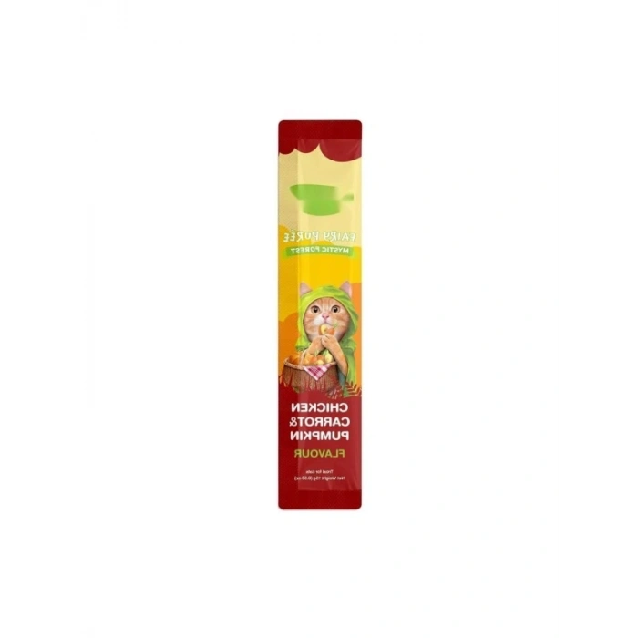 Tavuk-Havuç-Balkabağı Aromalı Sıvı Kedi Ödülü 5x15 gr