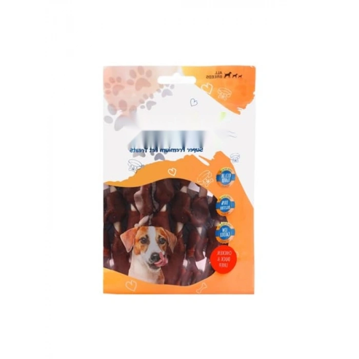 Tavuk, Ördek ve Ciğer Sargılı Köpek Ödül Stikleri - 80 g