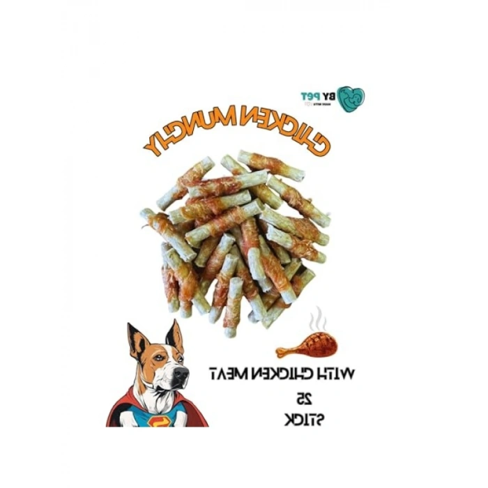 Tavuk Sargılı Köpek Ödül Maması, Tavuklu Munchy, 25 Stick