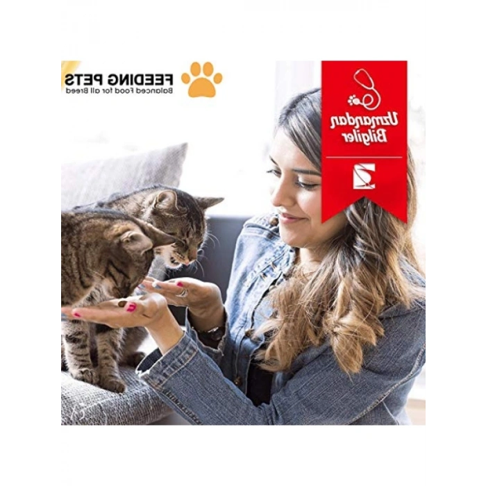 Tavuk ve Balık Aromalı Renkli Taneli Kedi Maması, 1 kg